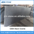 Factory supply G684 black granite slab